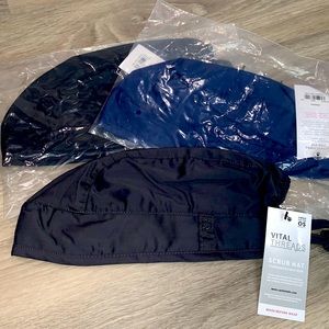NWT scrub caps— includes all 3!!